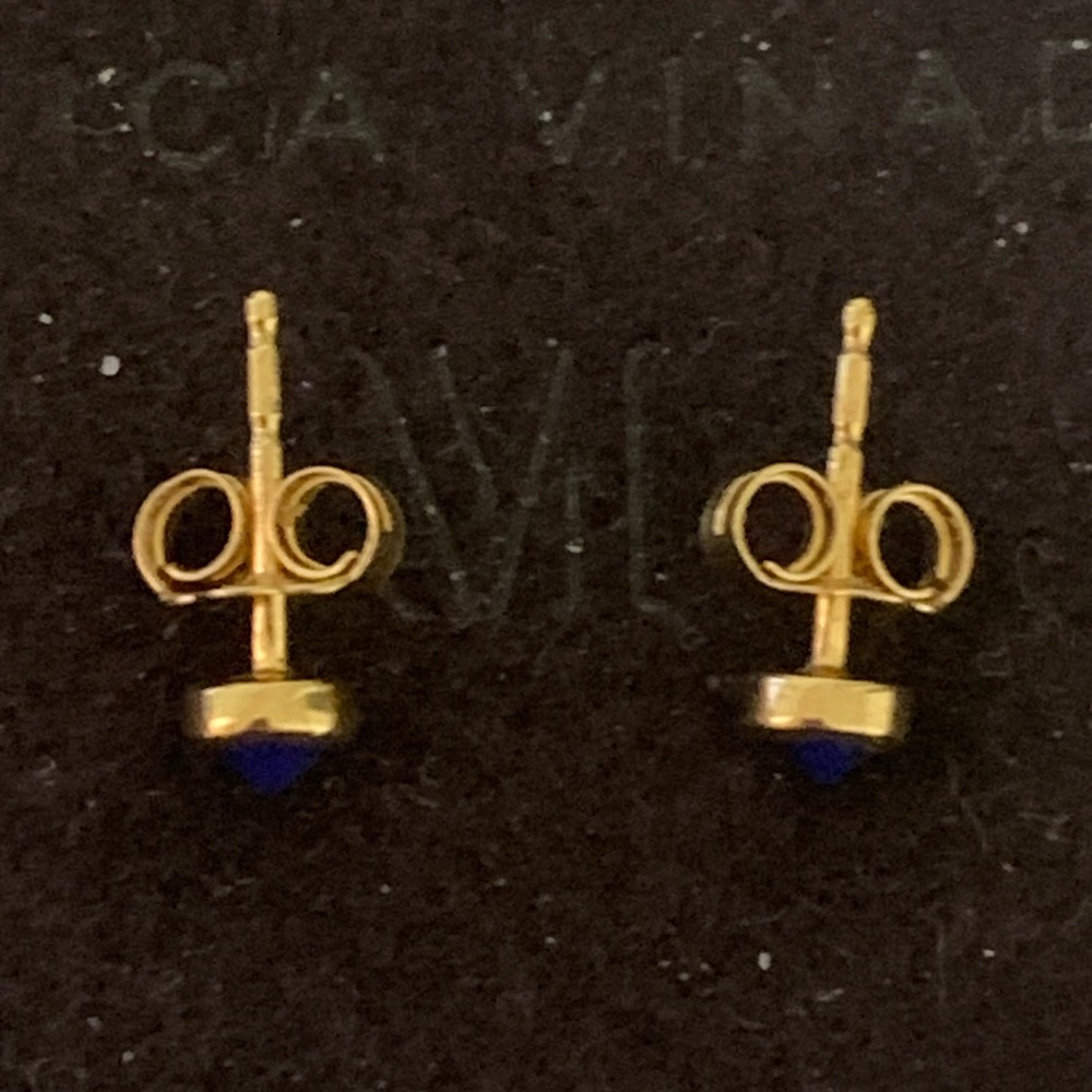 Monica Vinader Mini Gem Stud Earrings - Picture 3 of 10